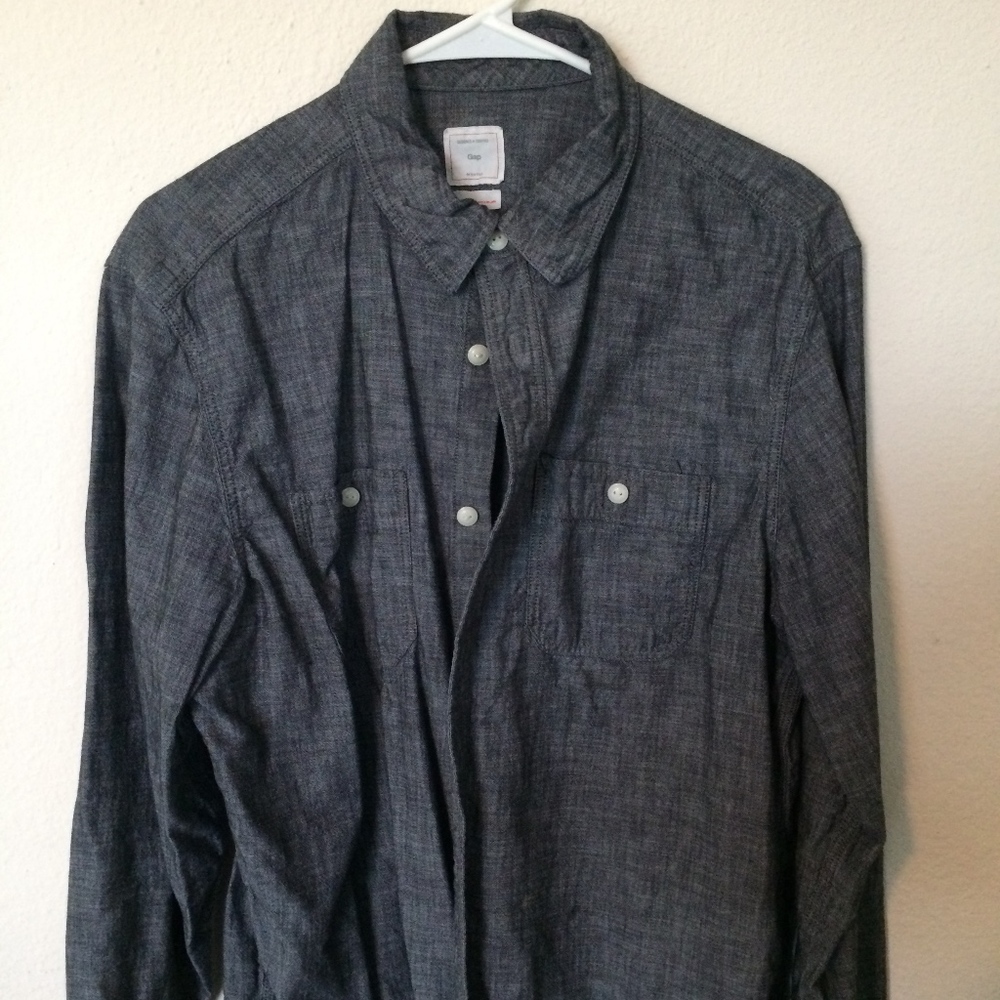 Gap Blue Jean Shirt